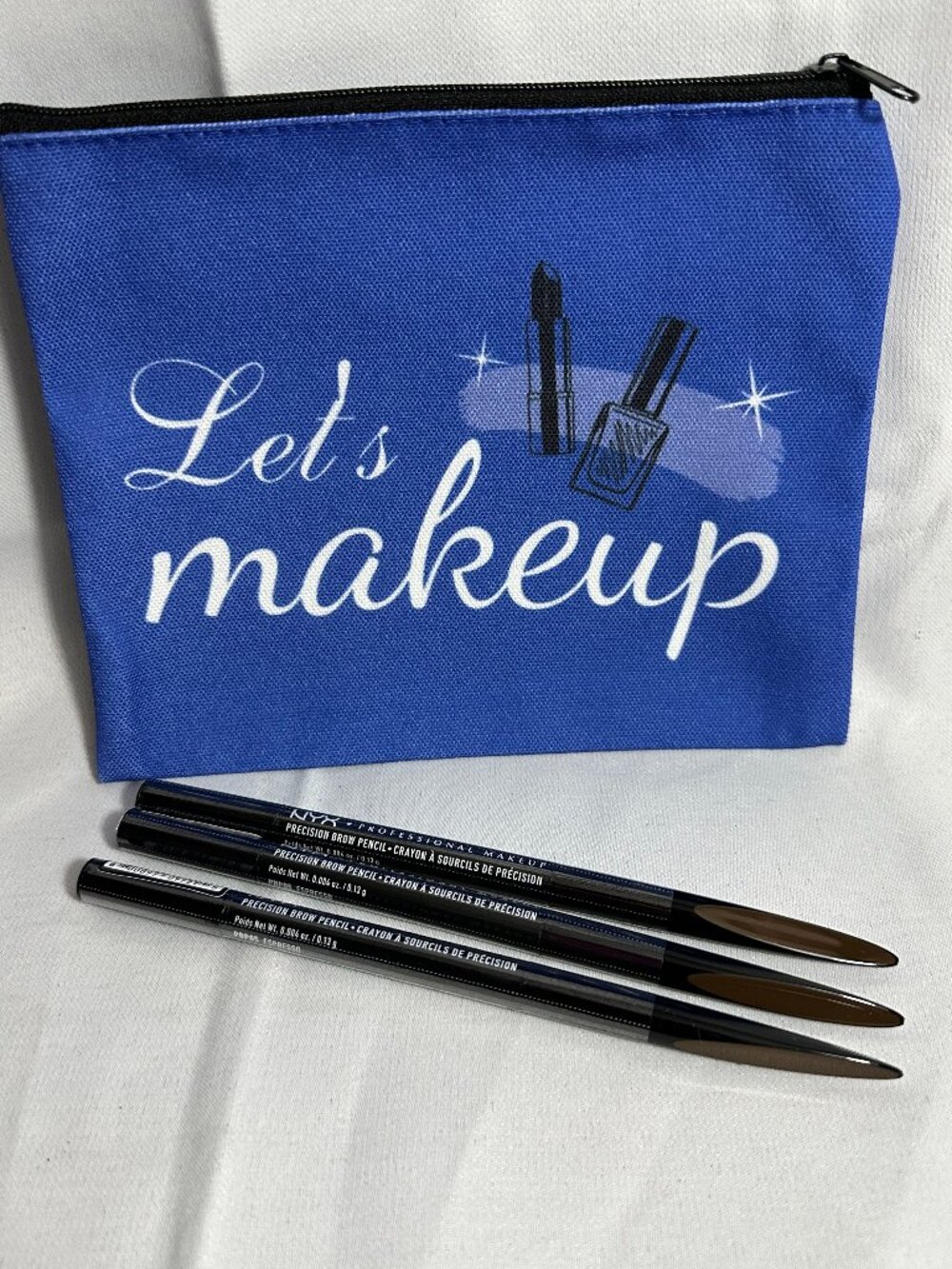 Lot/3 NYX Precision Brow Pencils ESPRESSO 05 + Makeup Pouch!